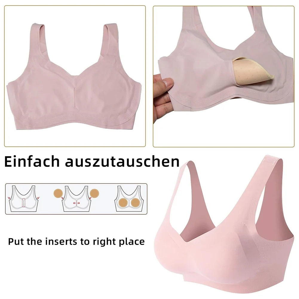3 Pairs Women's Removable Cups Bra Pads Inserts Triangles Bra Pads