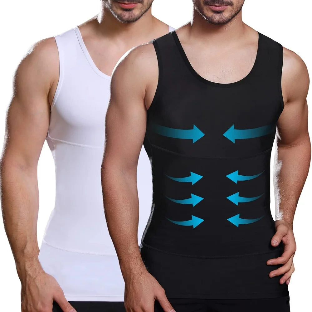 Men's Compression Shirts Tank Tops Undershirts Mens Slimming Body