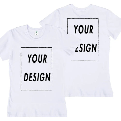 UE Size Custom Team T-shirt for Women, Add Your Own Design in Front