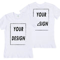 UE Size Custom Team T-shirt for Women, Add Your Own Design in Front