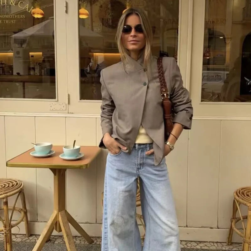 Women's Spring Blazers Blouse 2026 New Fashion Young Women's Elegant