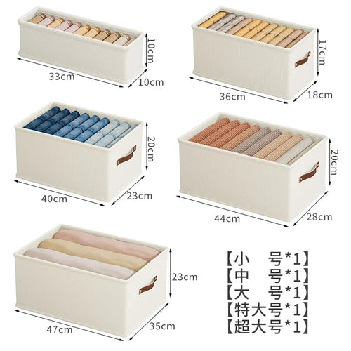 1PC  Oxford Cloth Box Storage Basket Clothes Storage Uncovered Bottom