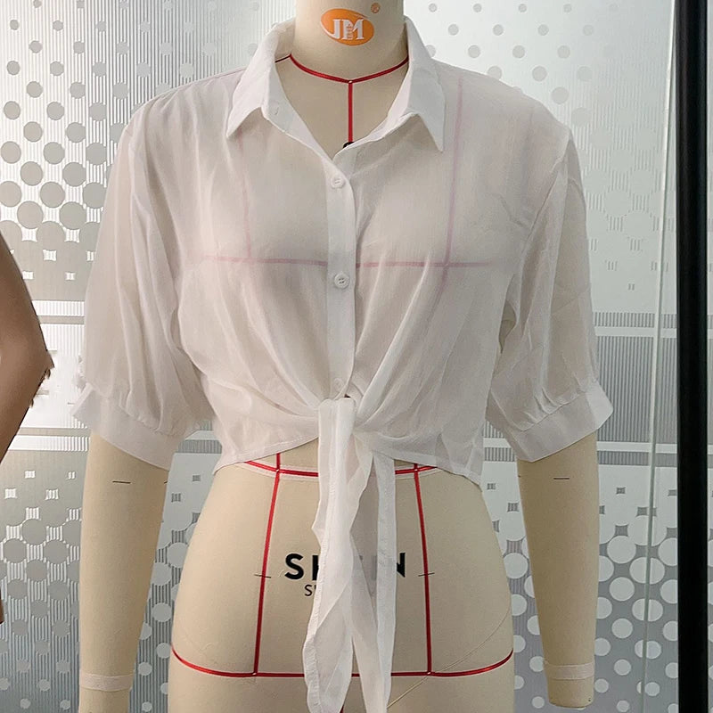 Summer Sun-protective Clothing Casual Loose Clothes Elegant Solid