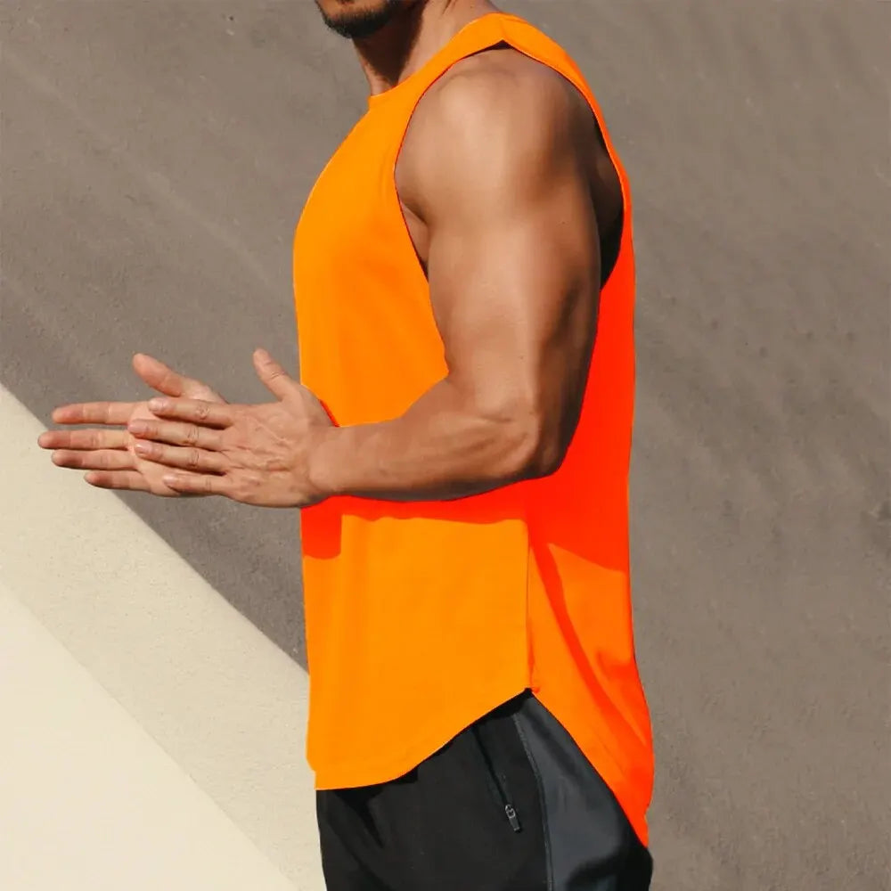 Summer Marathon Quick Dry Sports Tank Top Men's Sleeveless Tank Top