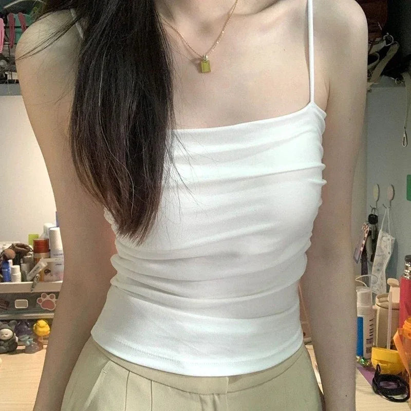 Sexy Sleeveless Tops Bra for Women Casual Vest Crop Camisole Seamless