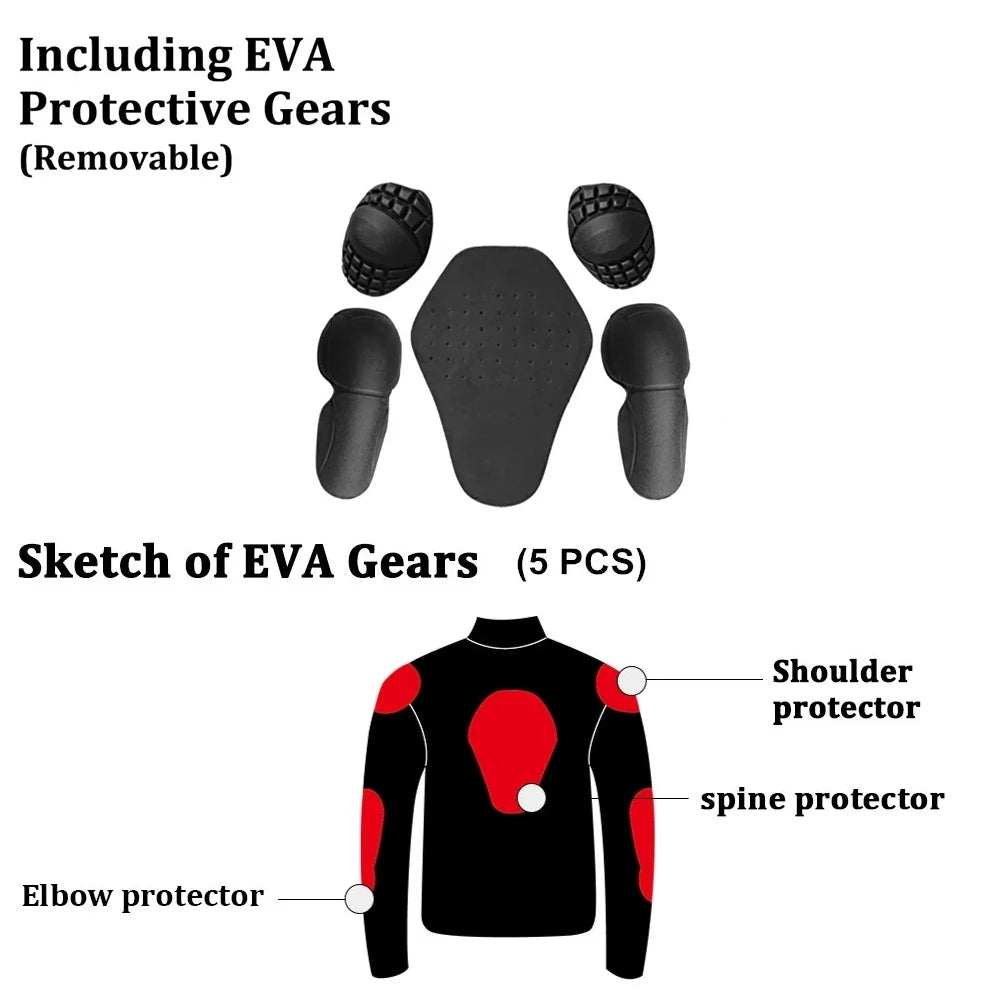 Men Woman Summer Style Breathable Motorcycle Jacket Night High Visible