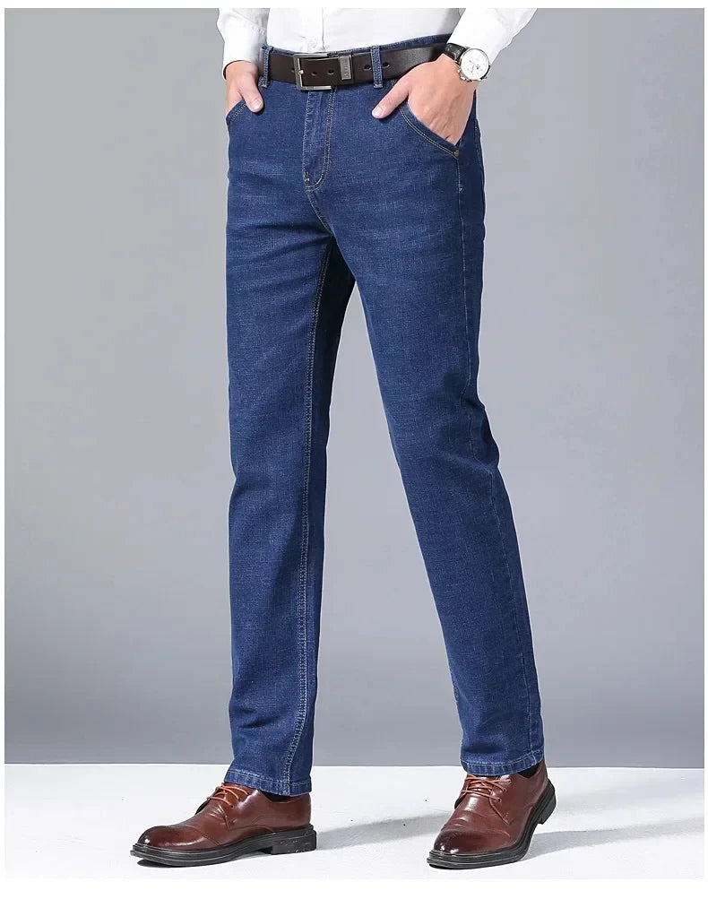 025 New Streetwear Loose Jeans Men Korean Style Fashion Loose Straight