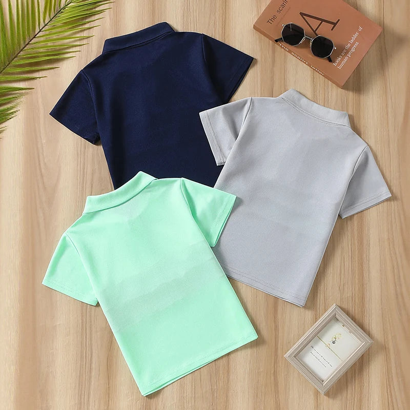 3-piece Set Of New Summer Children's Multi-color Combination POLO Top