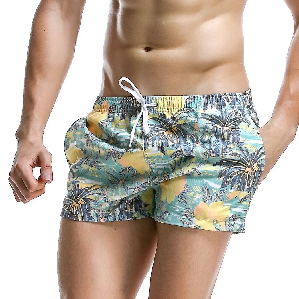 SEOBEAN Men's Casual Summer Beach Board Shorts Loose Fit Comfortable Lightweig