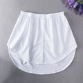 Detachable Underskirt Women Fake Shirt Irregular Skirt Tail Blouse Hem