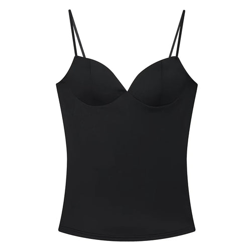 HXAO Sleeveless Crop Tops For Woman Corset Camisole Brown Top Women