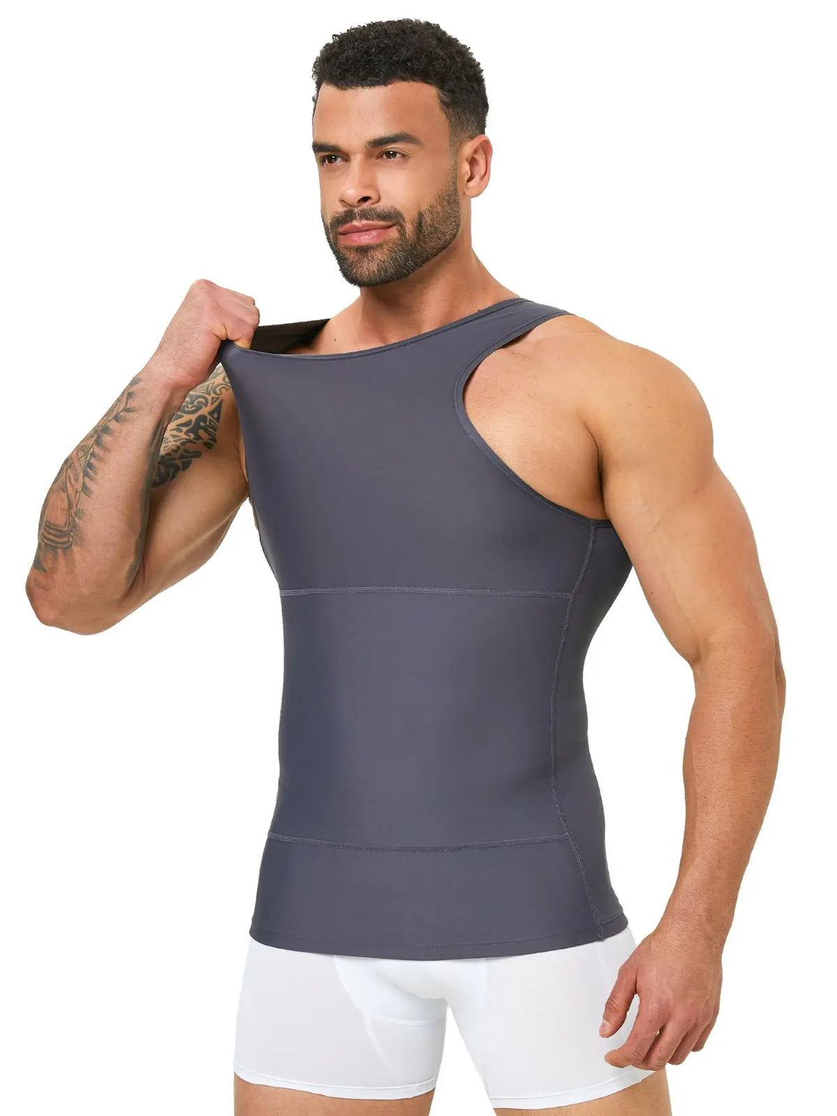 Mens Shapewear Hide Gynecomastia Compression Tank Tops Men Body Shaper