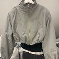 2024 Autumn Vintage Women's Windbreaker Cropped Jackets Harajuku