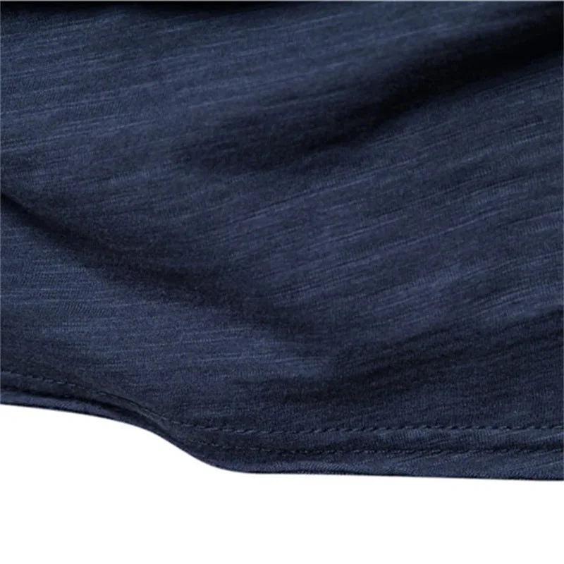 Brand Quality 100% Cotton Men T-shirt V-neck Fashion Design Slim Fit