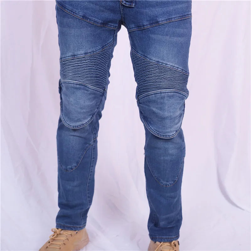 4 Seasons PK718 Motorcycle Pants Outdoor Riding Jeans Built-in