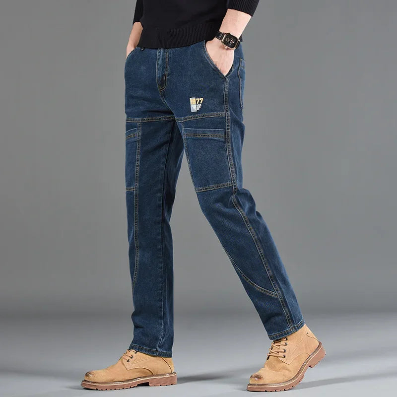 2025 New Style Jeans Men's Slim Fit Korean Style Comfortable Straight