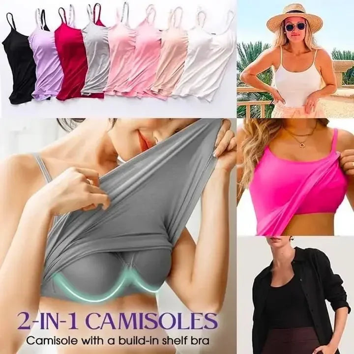 Cami Bra – Women's Camisole With Built In Padded Bra Vest Dropshipping