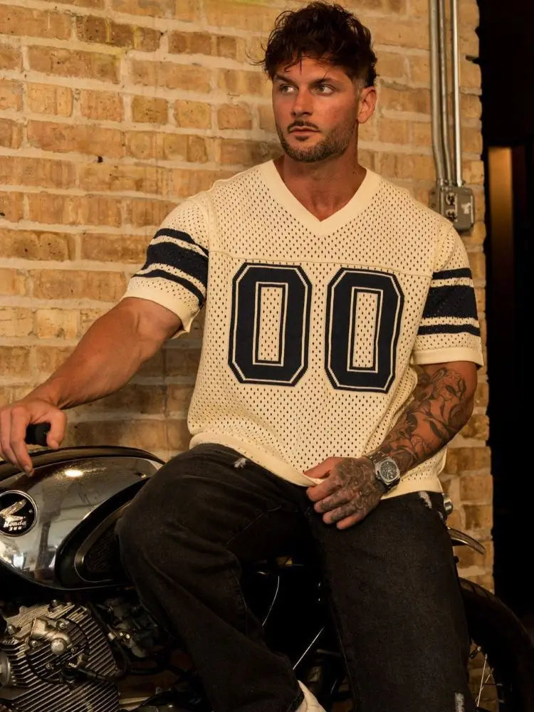 American 00 shirt T-shirt men's sports fitness quick drying breathable