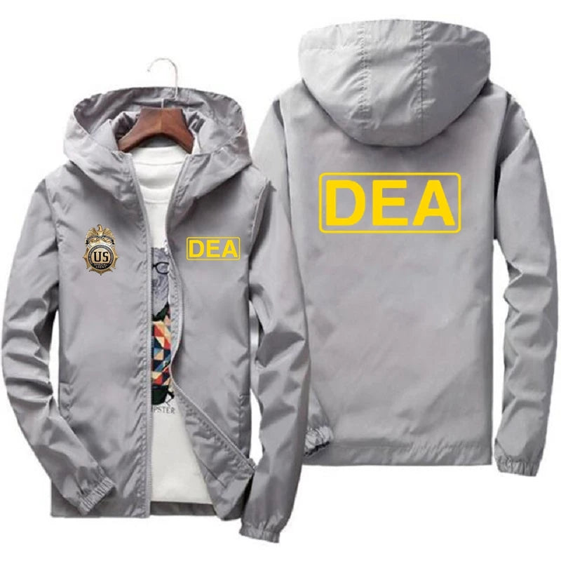 New Fashion Hooded Jacket Men Breathable Outwear Male Solid color