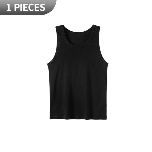 1/3 Pack Four Seasons Men's Cotton Joker Vest Teenagers Simple Fit