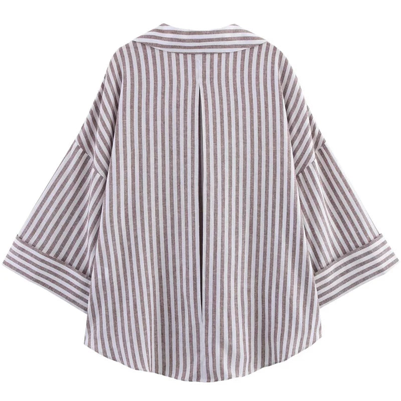 HXAO Women's Shirt Oversized Blouse Summer Shirt & Blouse Yellow Pink
