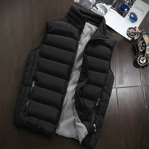 Men Vest Windproof Vest Men Jacket Sleeveless Vest Winter Jacket