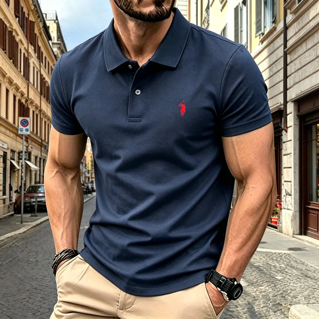 2026 summer  high-end brand men's short sleeve polo shirt 2026 summer