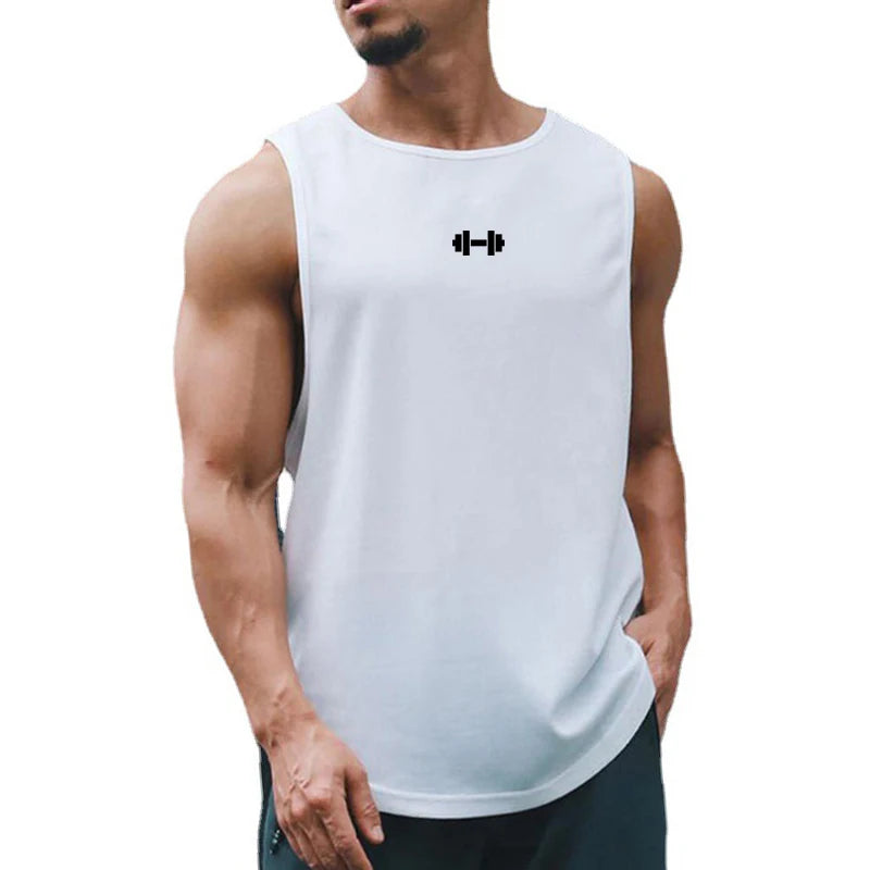 Summer Men's Gym Tank Top Fitness Training Clothing Quick-drying Loose