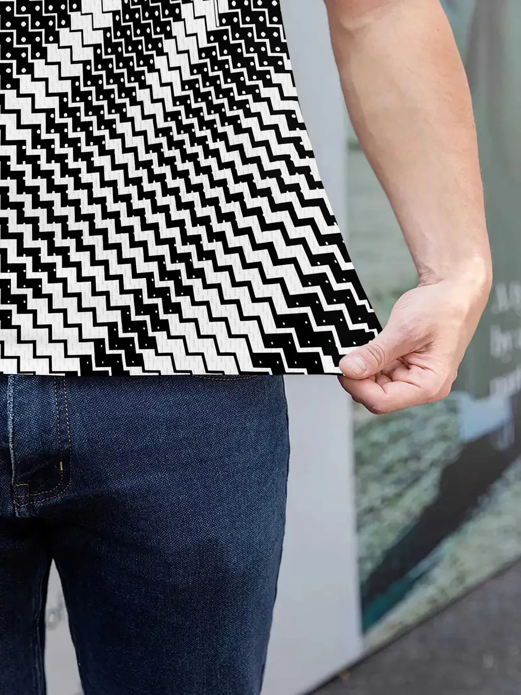2026 Summer Men's Polo Shirt 3D Printed Pattern Breathable Lightweight