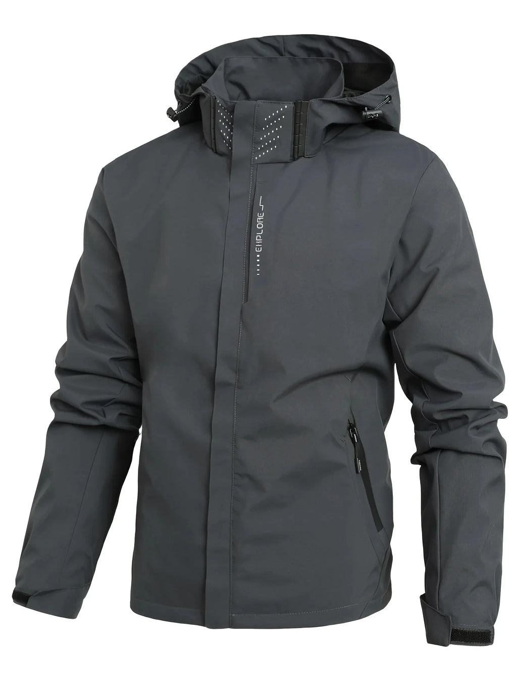 Men's Waterproof Rain Jacket Lightweight Outer Hooded Outdoor Raincoat
