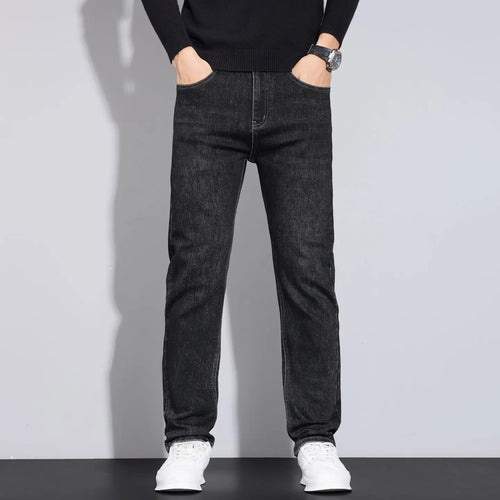 025 New Streetwear Loose Jeans Men Korean Style Fashion Loose Straight