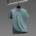 Men's Casual Solid Color Short Sleeve Polo Shirt 2025 Summer