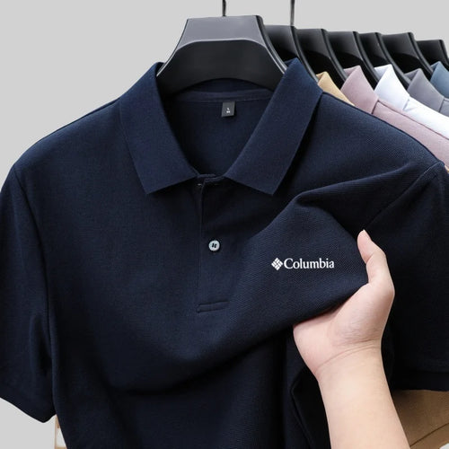 100% Pure Cotton Summer New Men's Short-Sleeved Polo Shirt,