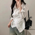 Spring Autumn Casual Striped Shirt Women Shirts Fashion Female Long