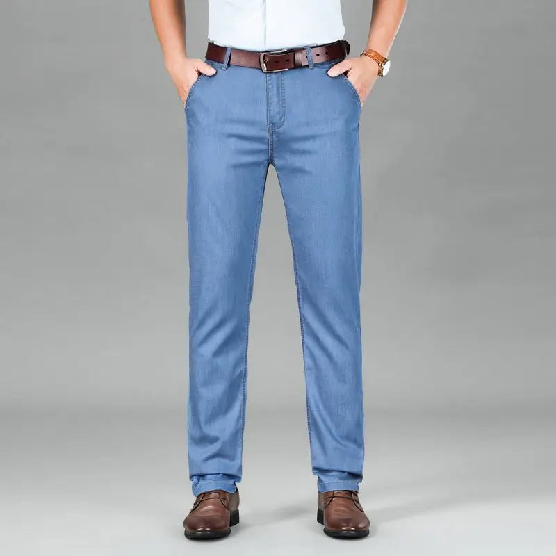2026 New Seasons Lightweight Fit Straight Men's Jeans Classic Business