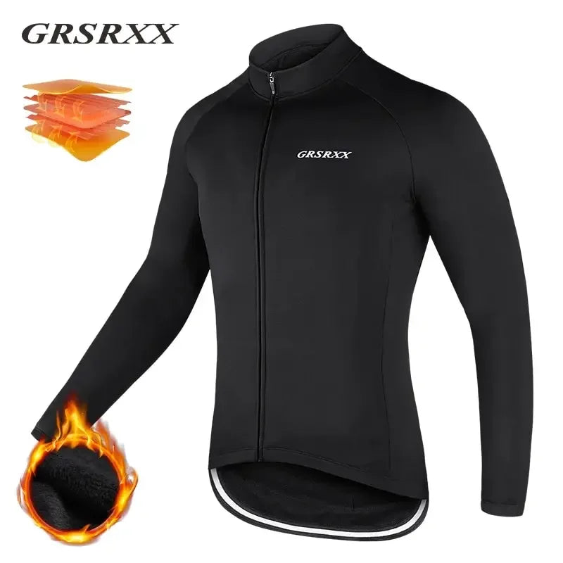 GRSRXX Thermal Winter Cycling Jacket MTB Bike Coat Bicycle Coat