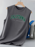 100% pure cotton men's summer casual loose California pattern printed