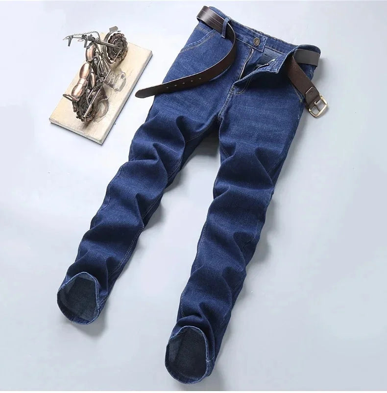 Hot Selling Mens Stretch Jeans Men Classic Business Jeans Male