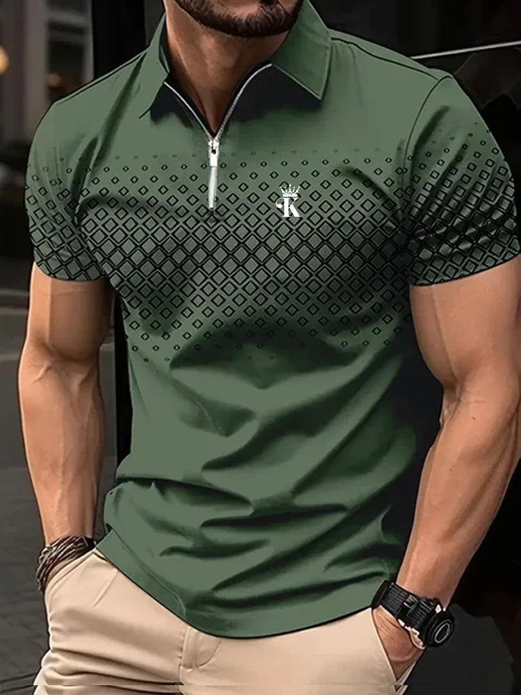 Business Men's Golf Polo Short Sleeve Polo Shirt Outdoor Casual Daily
