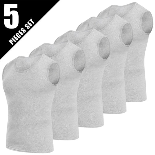 1/3/5 pcs Men's Cotton Sleeveless Thin Vest Young Men's