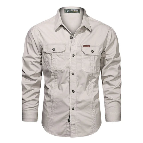 2023 Spring Shirts Men Long Sleeve Casual Cotton Shirt High Quality