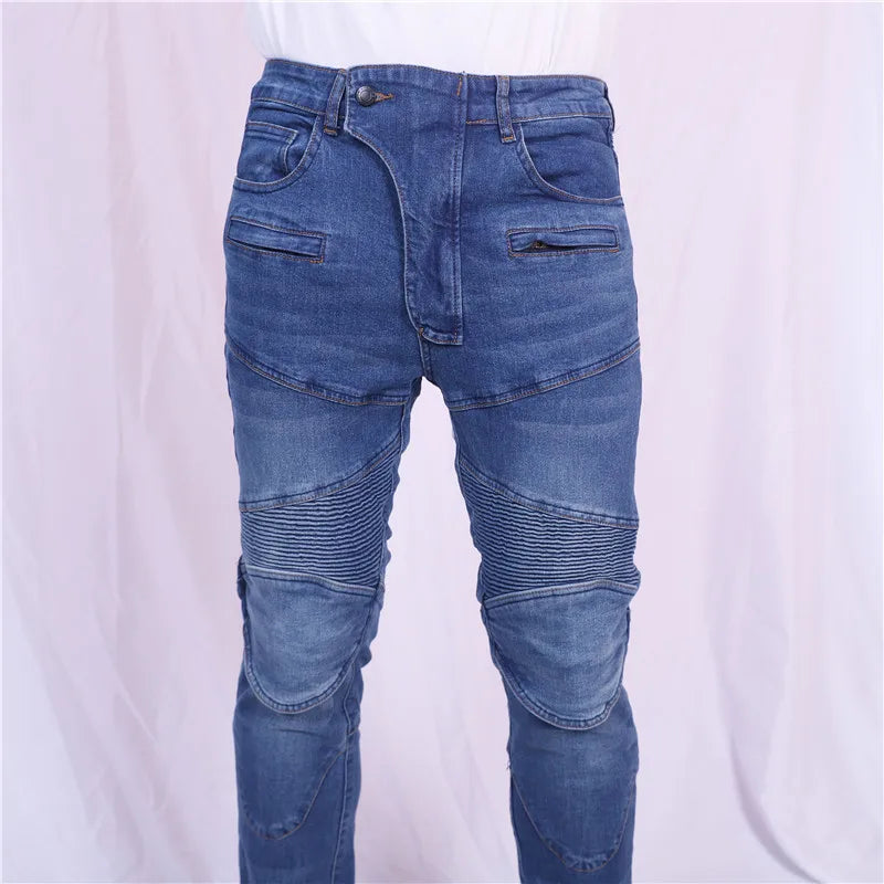 4 Seasons PK718 Motorcycle Pants Outdoor Riding Jeans Built-in