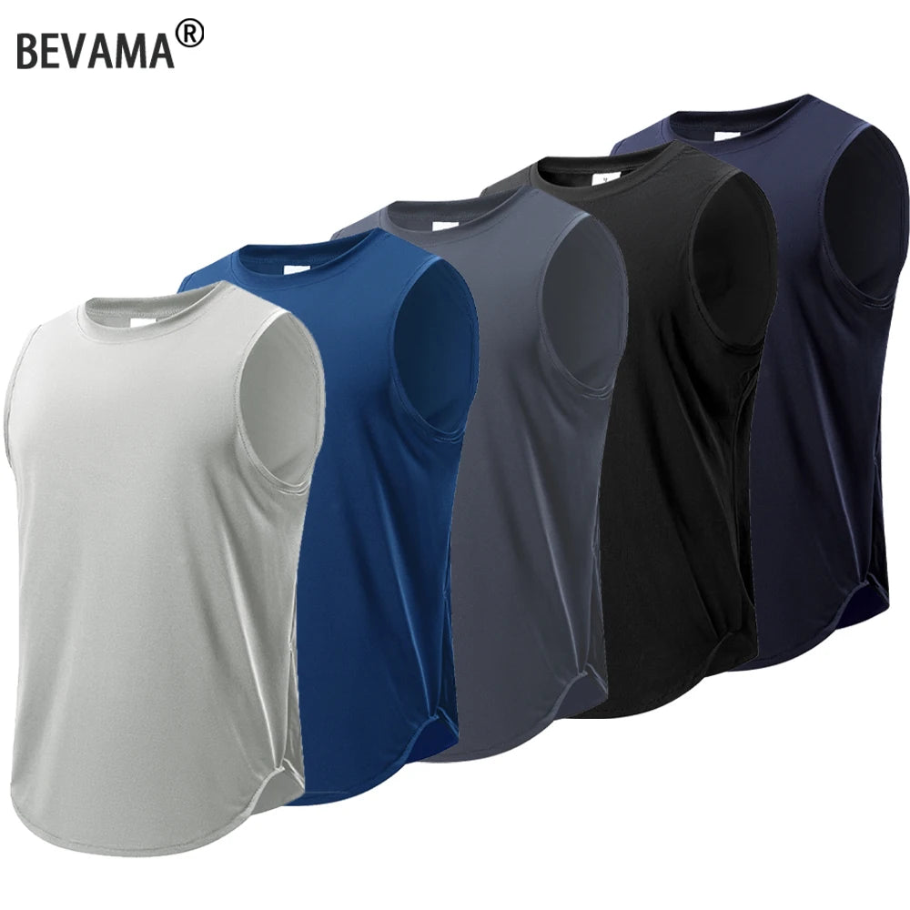 Summer Men's Fitness Basic Tank Top Quickly Dry Sport Top Running Vest