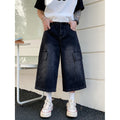 New American Retro High Waist Loose Wide Leg Man Pants Men's Jeans