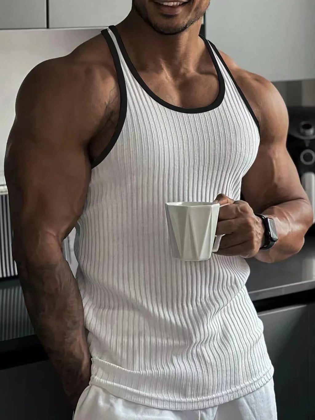 Men's quick drying elastic fitness clothes gym runningslim fit