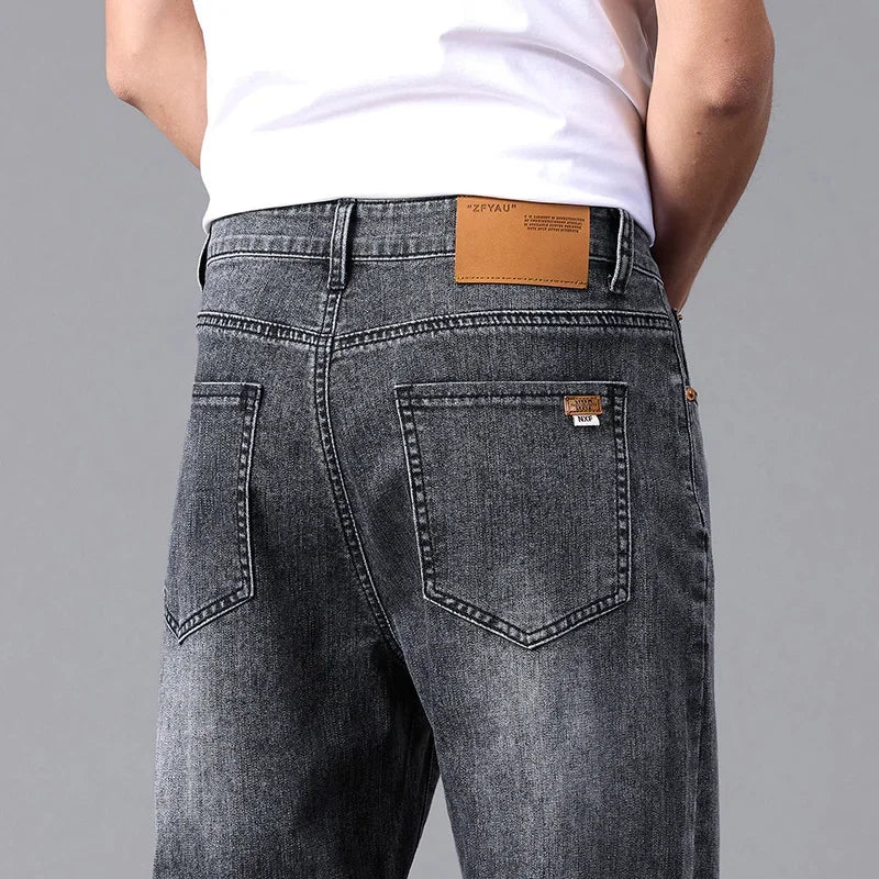 New Jeans for Men in Spring and Summer 2025 Cotton Elastic