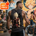 Anime Super Saiyan Son Goku Dragon Ball Gym New  Harajuku Summer Men
