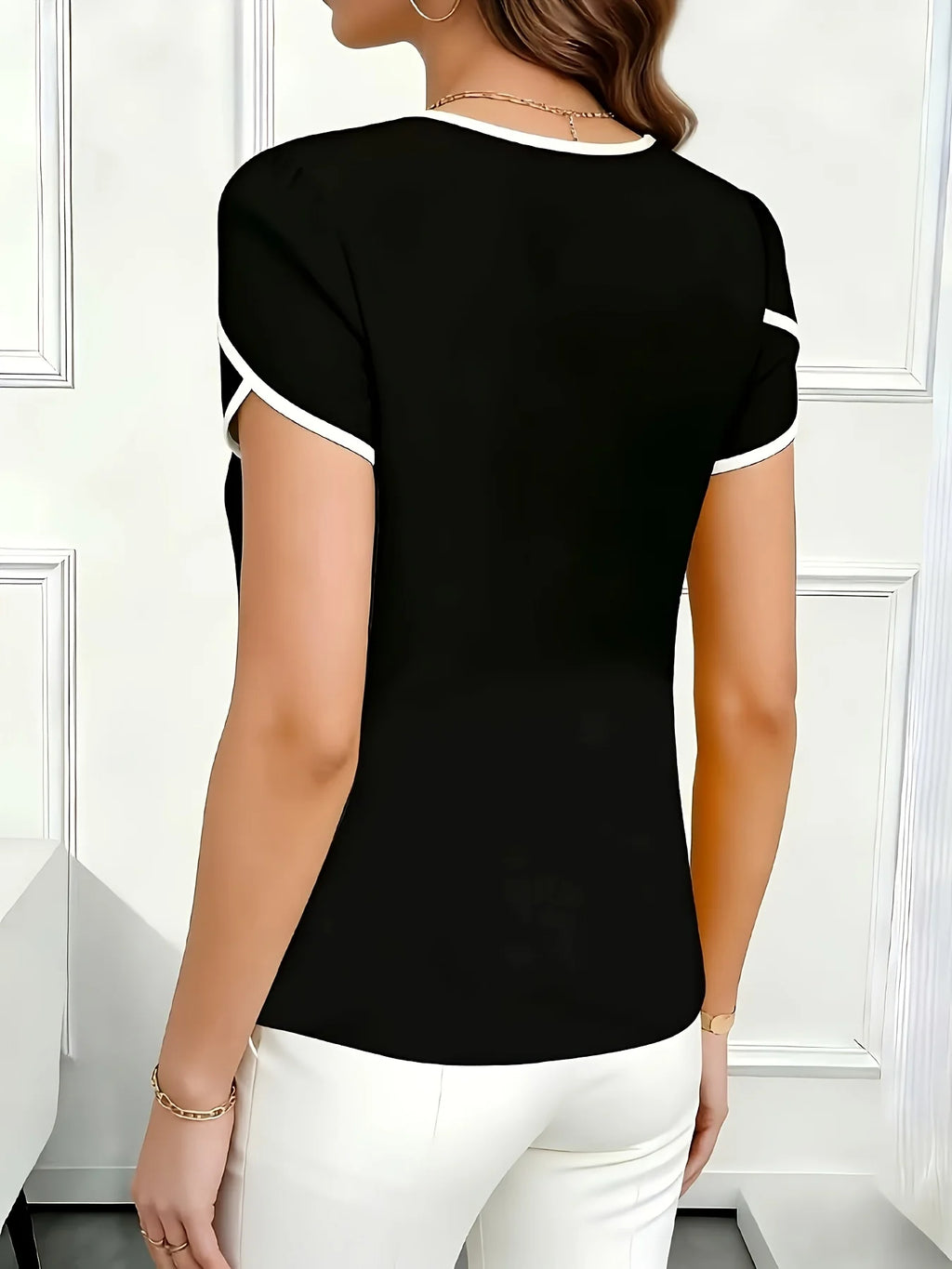 Temperament Loose Woman Shirt Fashion Casual Blouse Elegant short