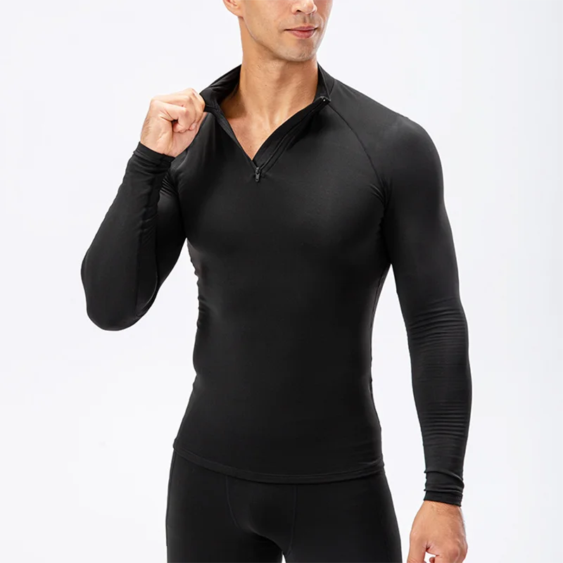 Compression Shirt Men Running Long Sleeve T-shirt Gym Clothing Autumn