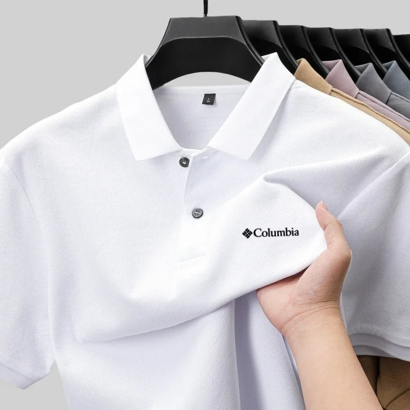 Summer Men's  Luxury Short SleevePrint  Polo Shirt Exquisite   Casual